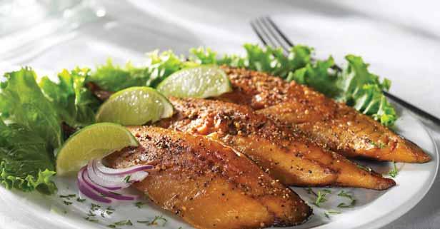 1 ½ lbs mackerel fillets ½ cup soy sauce ¼ cup ketchup ½ cup orange juice 2 tbsp lemon juice 1 tsp dried parsley flakes ¼ tsp pepper ¼ tsp garlic powder 1.