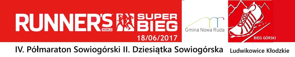 IV. Półmaraton Sowiogórski i II. Dziesiątka Sowiogórska WYNIKI ZAWODÓW / RESULTS LIST Półmaraton 21 km Organizator: Grabek Promotion Sp. Data: 18 czerwca 2017 r.