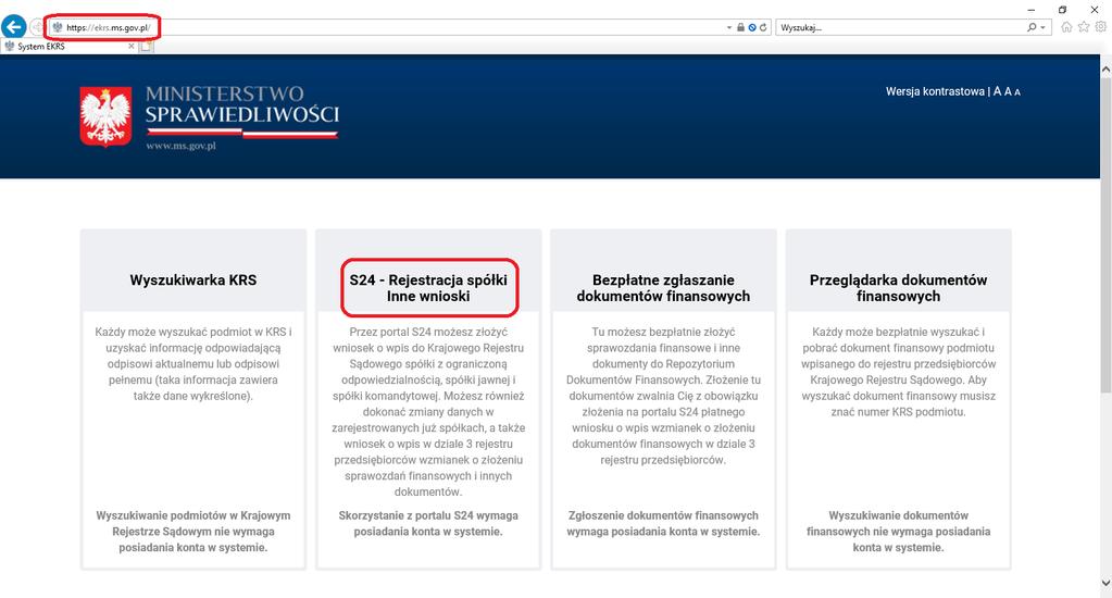 SKŁADANIE SPRAWOZDANIA FINANSOWEGO DO KRS przez S24 GDY ŻADNA Z OSÓB UPRAWNIONYCH DO REPREZENTACJI NIE POSIADA NUMERU PESEL Sprawozdania finansowe sporządzone od 01.10.