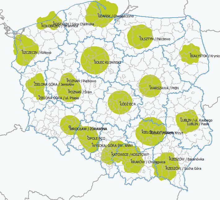 są dostępne na stronie operatora, pod adresem: https://www.emitel.pl/radio/radiofonia-cyfrowadab/aktualne-parametry-emisji-radia-dab-w-polsce/. EmiTel sp. z o.o. prowadzi w ramach tego multipleksu 20 emisji.