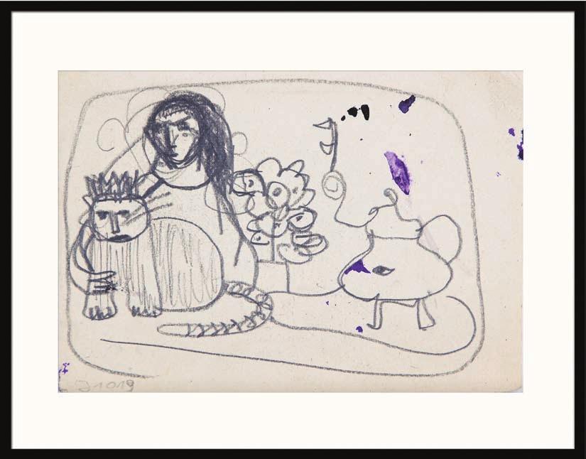 16. Barbara Jonscher (1926 1986) Dziewczyna z kotem