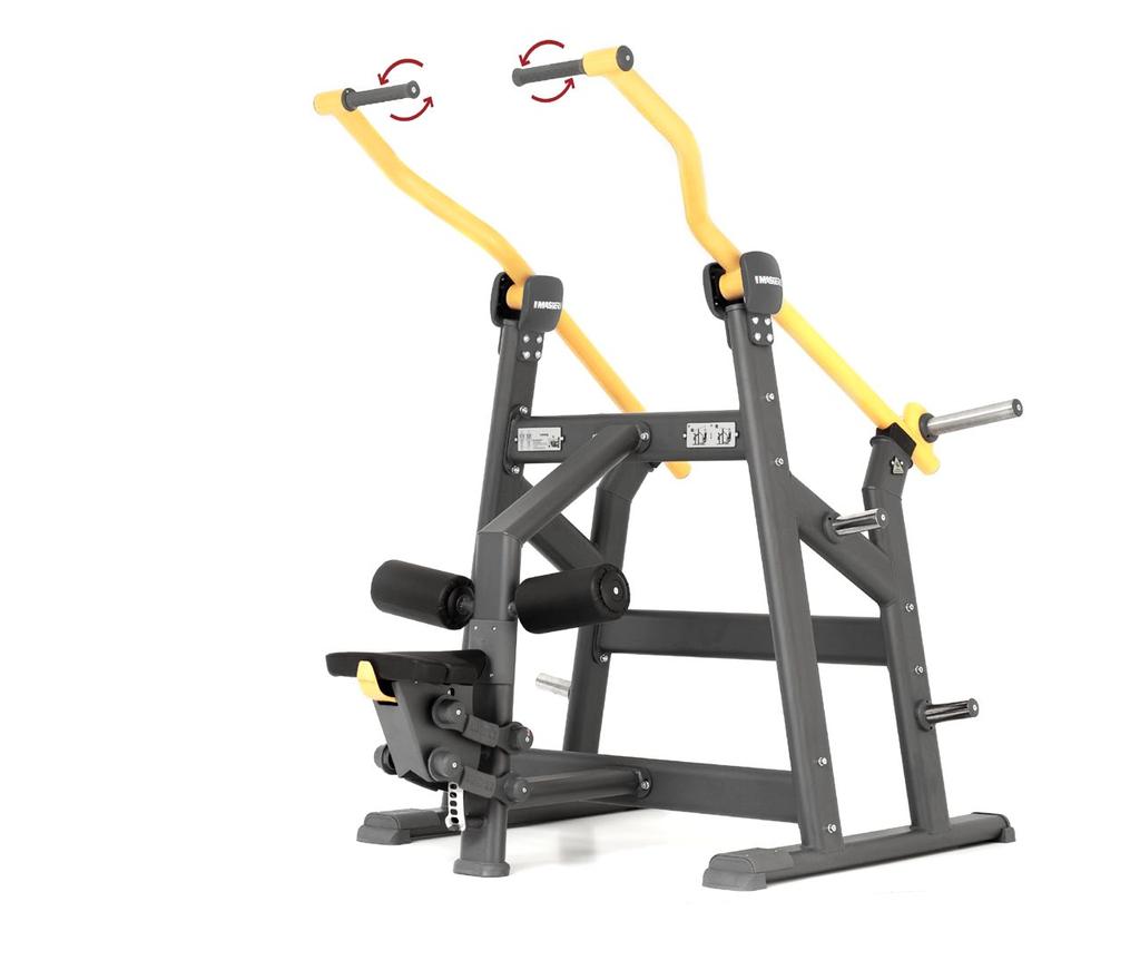 9 Levels of seat adjustement / Stufen der Sitzverstellung / Stopniowa regulacja siedziska Rotary handles /
