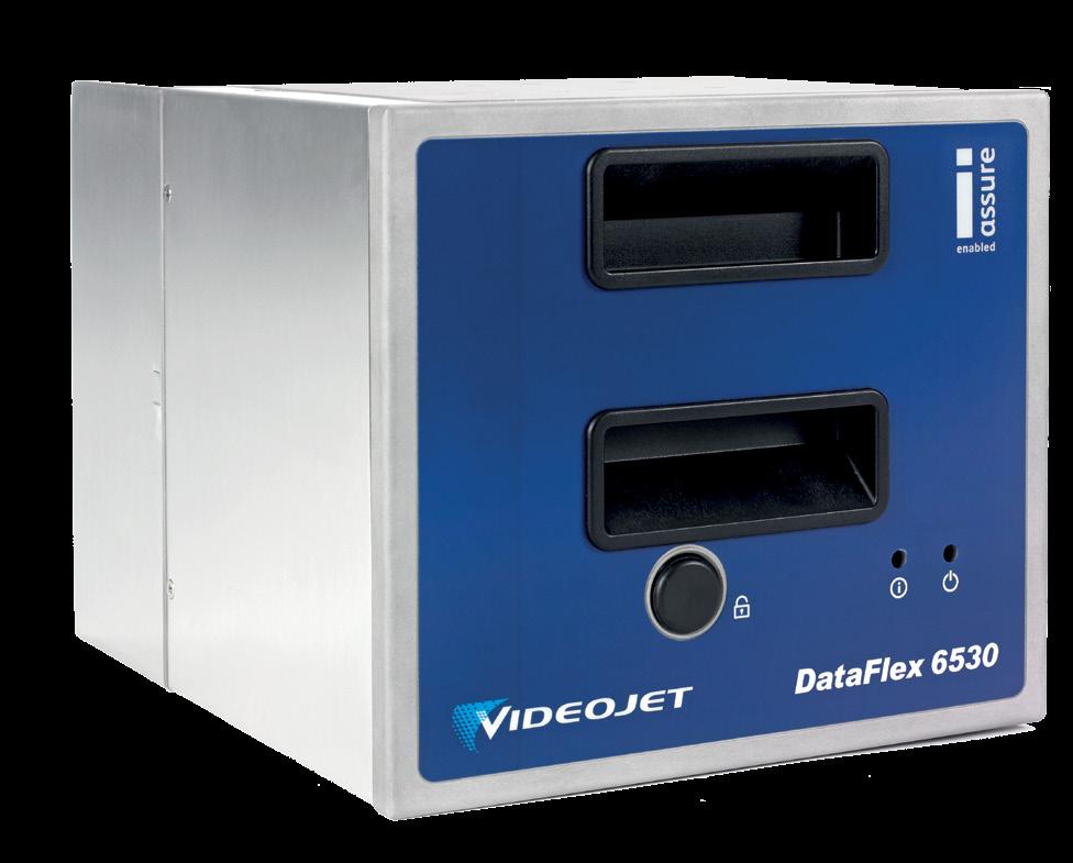 Videojet DataFlex 6530 i 6330 Drukarki termotransferowe Videojet DataFlex są odporne na trudne warunki środowiska linii produkcyjnych.