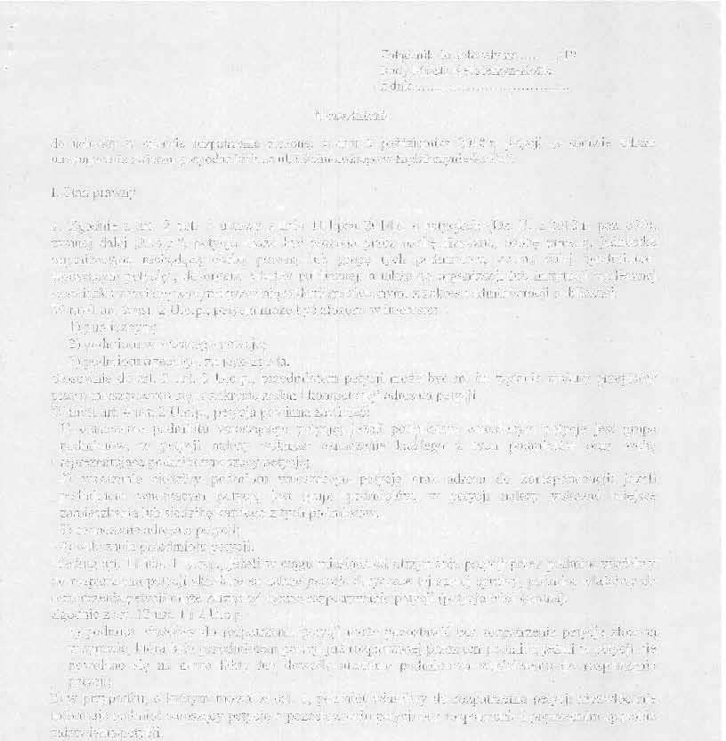 Uzasadnienie Załącznik do uchwały nr... J..../19 Rady Miasta Kędzierzyn -Koźle z dnia............. do uchwały w sprawie rozpatrzenia złożonej w dniu 9 października 2018 r.