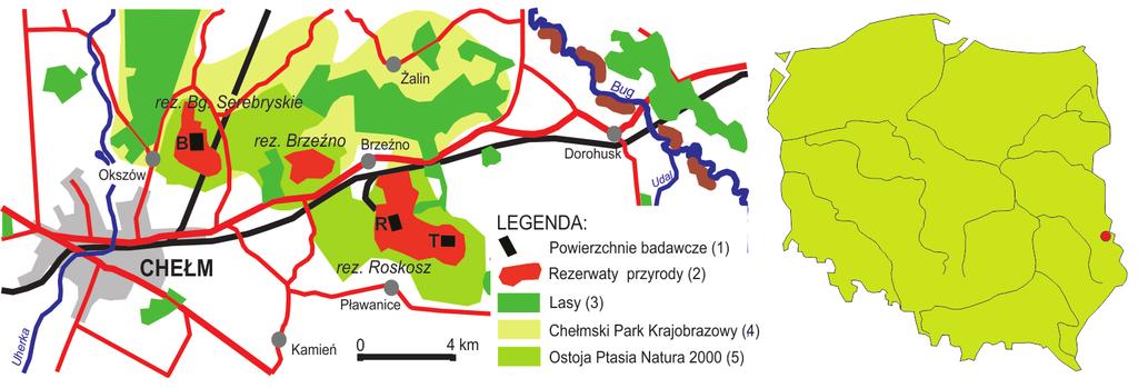 Rys. 1. Położenie terenu badań Fig. 1. Geographical location of the study area.