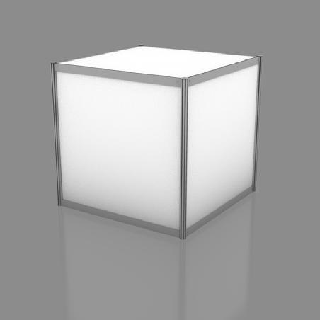 PODEST S 100 G 100 W 100 cm Podium Wymiary: S 100 G 100 W 100 cm Dimensions: W 100 D 100 H 100 cm Kolor: biały / aluminium Color: white / aluminium 90cm 9cm TOP FRONT 90cm 9cm SIDE