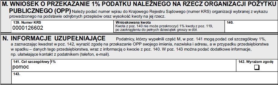 Informacje ogólne W tym polu należy wpisać nazwę,