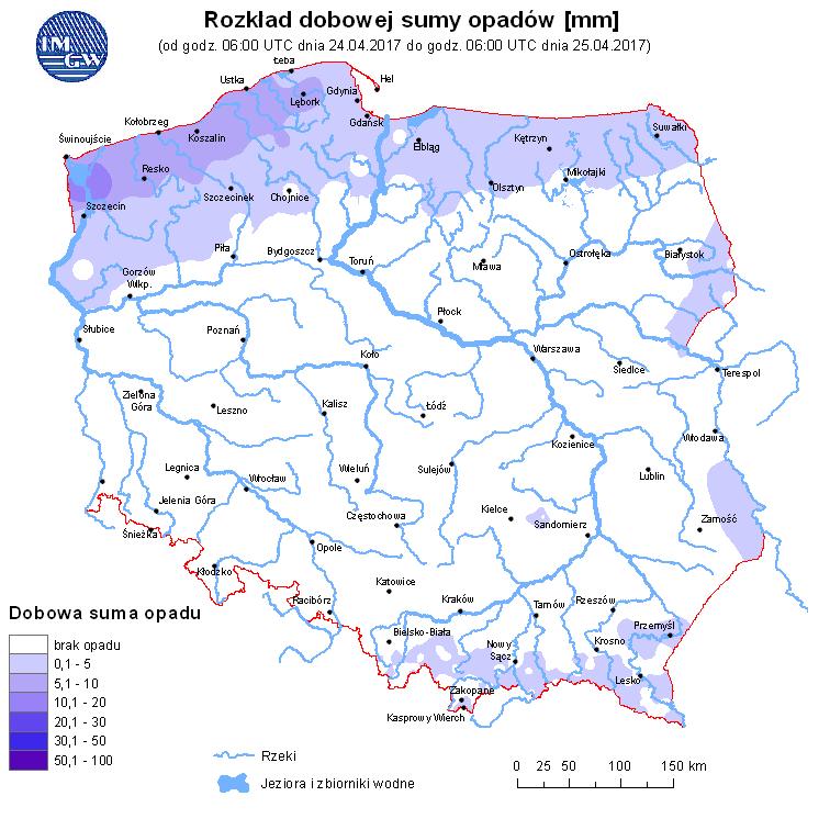 w rzekach Rozkład dobowej