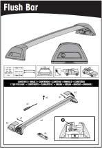 Use with these roof rcks: CONENS INHAL CONENIDO CONENU INNHOLD CONEÚDO СОДЕРЖАНИЕ CONENUO ZAWAROŚĆ OBSAH OBSAH INHOUD INNEHÅLL 11-04-224A M6 x 70mm 11-04-225A LUSH BAR () HROUGH