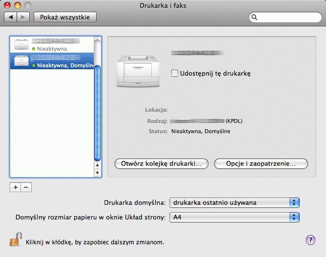 Następnie określ ustawienia drukowania.
