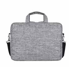 600D Torba na laptopa w melanżowej szarości