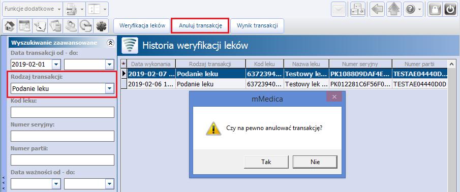 Sprawdzanie autentyczności leków w KOWALu 2.