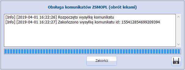 Wysłaniu podlegają wszystkie transakcje znajdujące się w bazie w statusie "Zatwierdzona" i posiadające co najmniej jedną pozycję oraz transakcje w statusie "Błąd".
