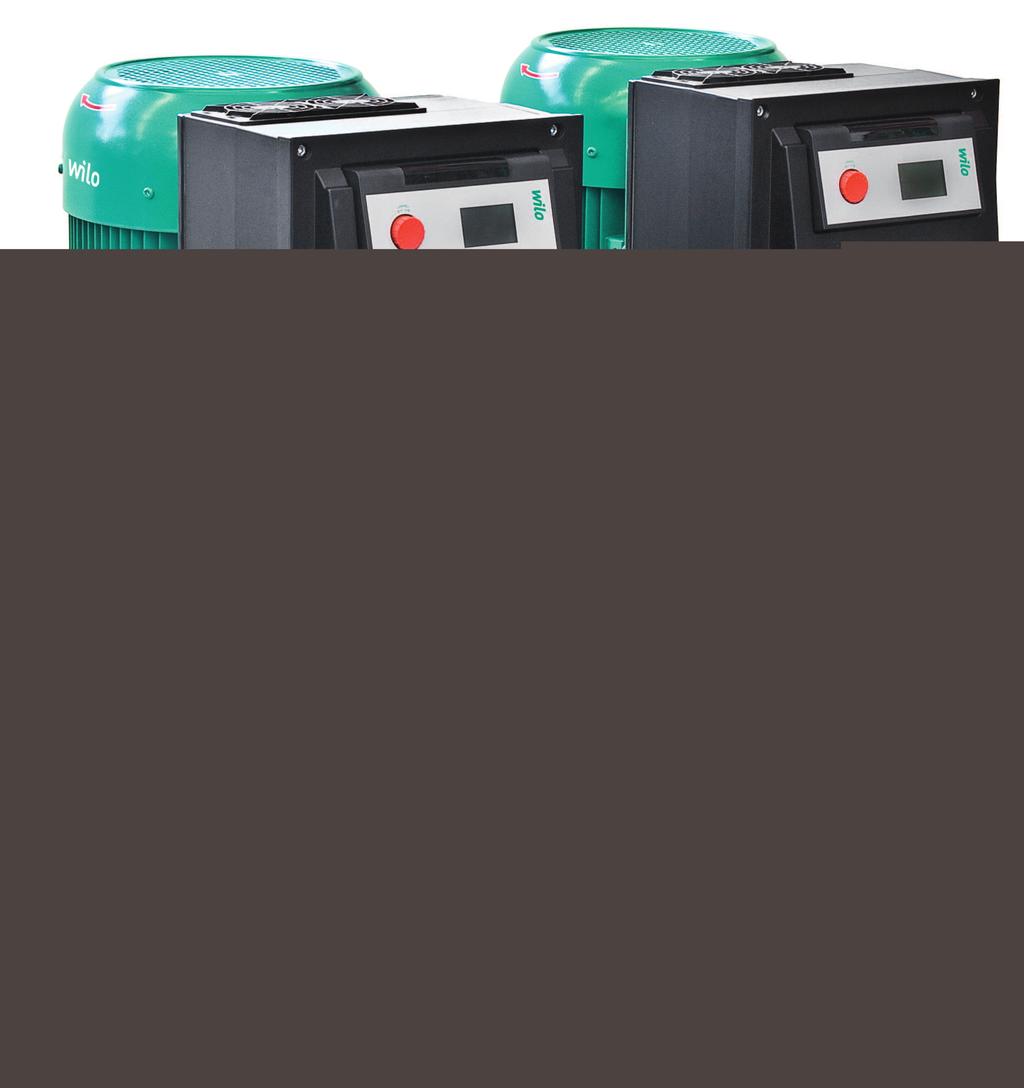 Opis serii: Wilo-CronoTwin-DL-E 6 5 65 -E DL E 5 DLDL-E 4 H/m Wilo-CronoTwin-DL-E + -E 8 DL- E 1 3 2 Budowa Elektronicznie regulowana, podwójna pompa dławnicowa o konstrukcji Inline z przyłączem