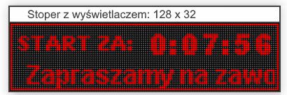 Stoper oferowany przez firmę Enterled posiada ponadto funkcję wielokrotnego odliczania startowego np.