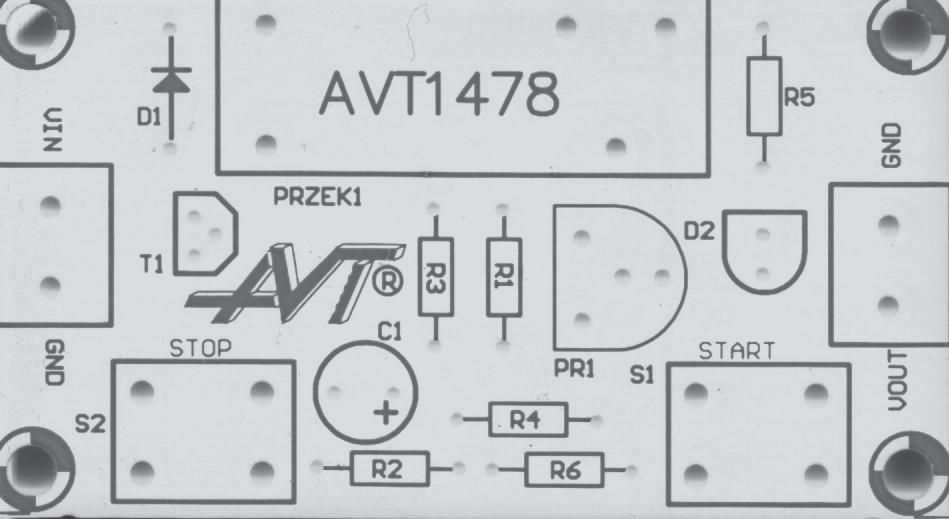 Rys.2. Schemat monta owy - widok p ytki od strony elementów.