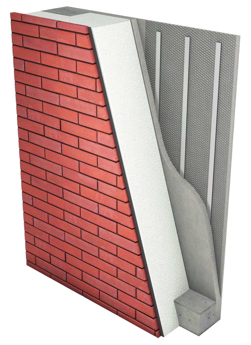 Dodatkowe korzyści Brak mostków cieplnych Przekrój ściany SK36 Dostosowanie do potrzeb konkretnych konstrukcji budynków pozwala na duże oszczędności materiału Fabryczne wykonanie prefabrykatów