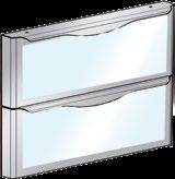 są w 1 półkę perforowaną (363 mm x 434 mm) na prowadnicach