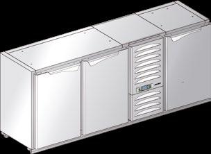 PODSTAWY CHŁODNICZE Z AGREGATEM CENTRALNYM EASY SERVICE CFC FREE AUTO EVAPORATE LED PUR FORCE AIR DEFROST REVERS DOORS DIGITAL CONTROL BLC-0L.