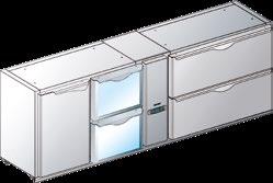 PODSTAWY CHŁODNICZE Z MASZYNOWNIĄ CENTRALNIE - BEZ AGREGATU AUTO EVAPORATE PUR FORCE AIR DEFROST REVERS DOORS DIGITAL CONTROL EASY SERVICE BLC-0L.C.0P BLC-0L.