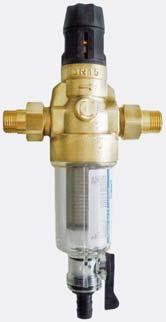 Filtry mechaniczne BWT BWT PROTECTOR mini C/R ½" - 1" Filtr mechaniczny z płukaniem manualnym do fi ltracji wody o temperaturze do 30 C.