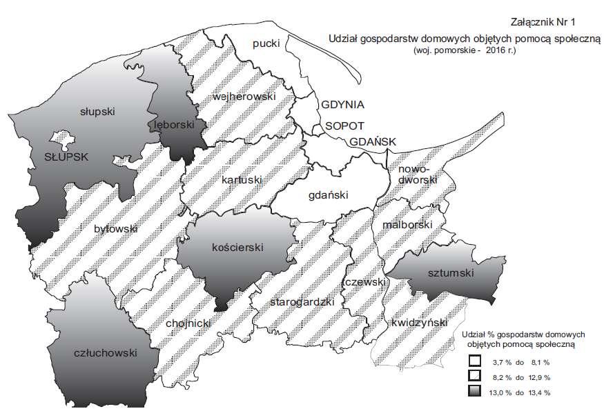 Rok wcześniej kształtował się na poziomie 14,3 % ( województwo pomorskie 8,6 % ). Utrzymuje się zatem spadkowy trend także w przypadku tego wskaźnika.