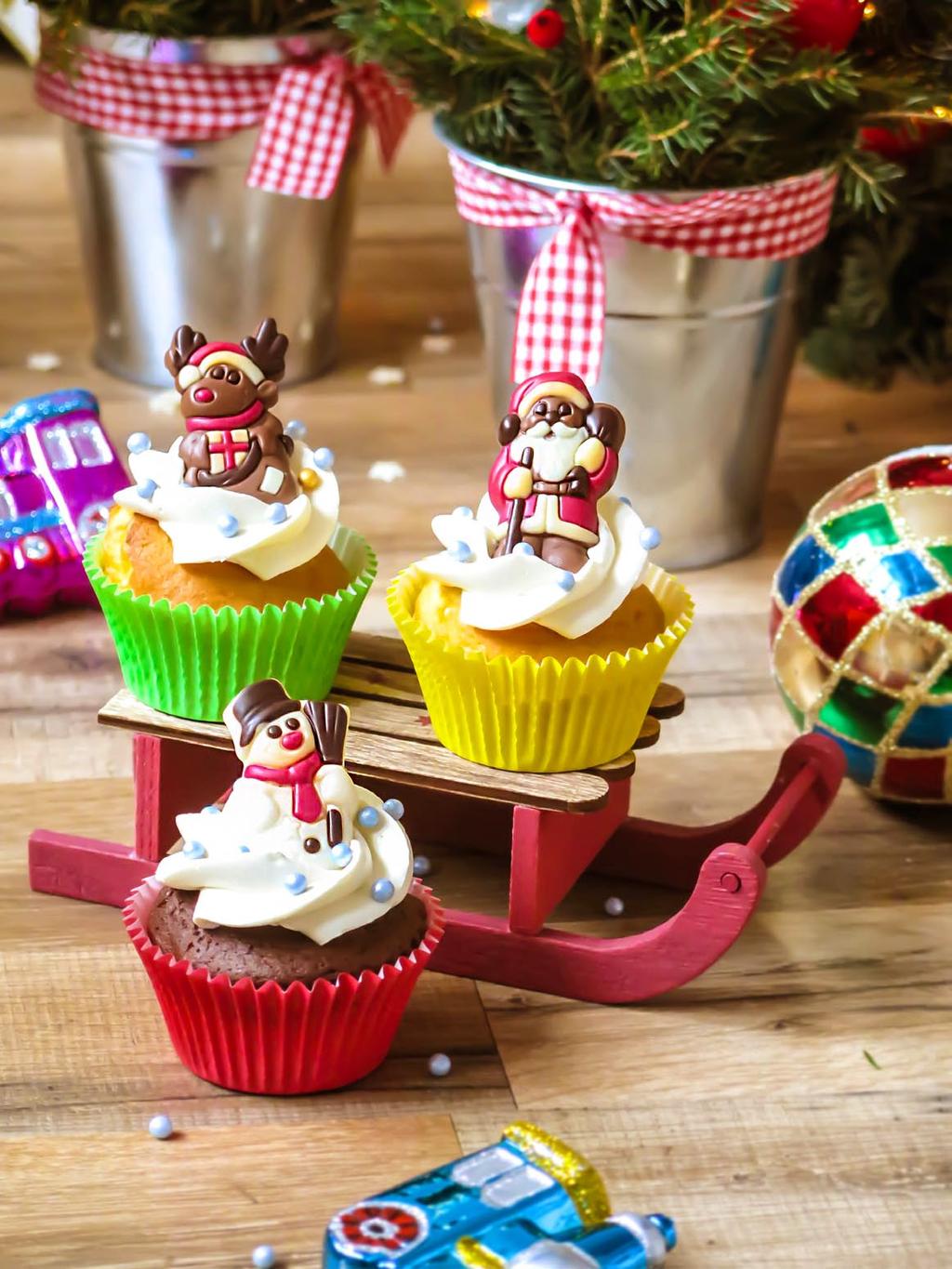 Pyszne cupcakes (dekorowane mufﬁny) z bogatym, aromatycznym wnętrzem 8 99 Pakowane po 6 lub 12szt zbiorczo lub możliwość pakowania w pojedyncze, 1.Logotyp jadalny (od 10szt) 2.