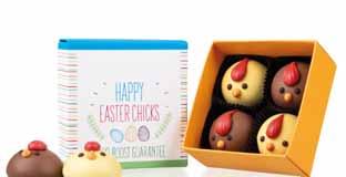 HAPPY EASTER EGGS 346501 4 HAPPY EASTER CHICKS Wymiar opakowania: 90 85 40 mm Masa ne o: 80 g Cena ne o: