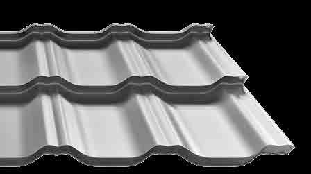 symetryczność zwiększa możliwości Symetryczność dachówek blaszanych ZET daje nieograniczoną swobodę w kształtowaniu pokrycia. Wybór kierunku montażu nie jest narzucony przez budowę arkusza.