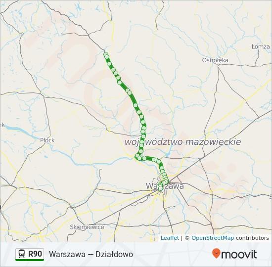 Kierunek: Mława 36 przystanków WYŚWIETL ROZKŁAD JAZDY LINII Warszawa Zachodnia 23D Ignacego Prądzyńskiego, Warszawa Warszawa Wola Warszawa Młynów 39 Sokołowska, Warszawa Warszawa Koło Warszawa