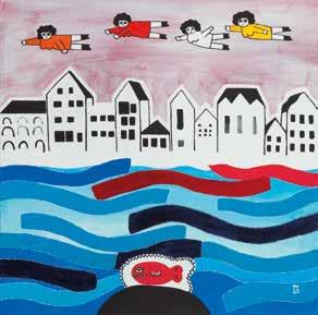 : 'ro ix 2015' akryl/płótno, 70 x 70 cm na odwrociu opisany: 'Campio ''OPTICALLY
