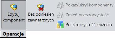 Rysunek 11.24. Oznaczenie części zamodelowanej w kontekście złożenia Odniesienia dokumentu można sprawdzić, klikając w menu Plik/Znajdź odniesienia (rysunek 11.25)