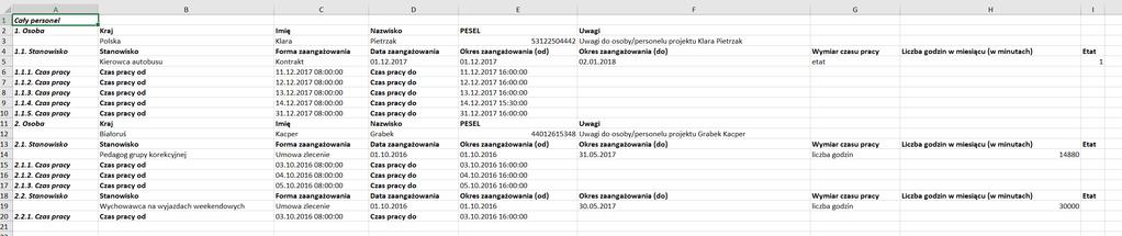 Po zapisaniu pliku otwórz go w celu jego edycji danymi, które występują w Twoim projekcie.