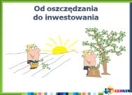 Główne przesłanie lekcji: Oszczędzanie w banku jest bezpieczne Inwestowanie to znaczy, że