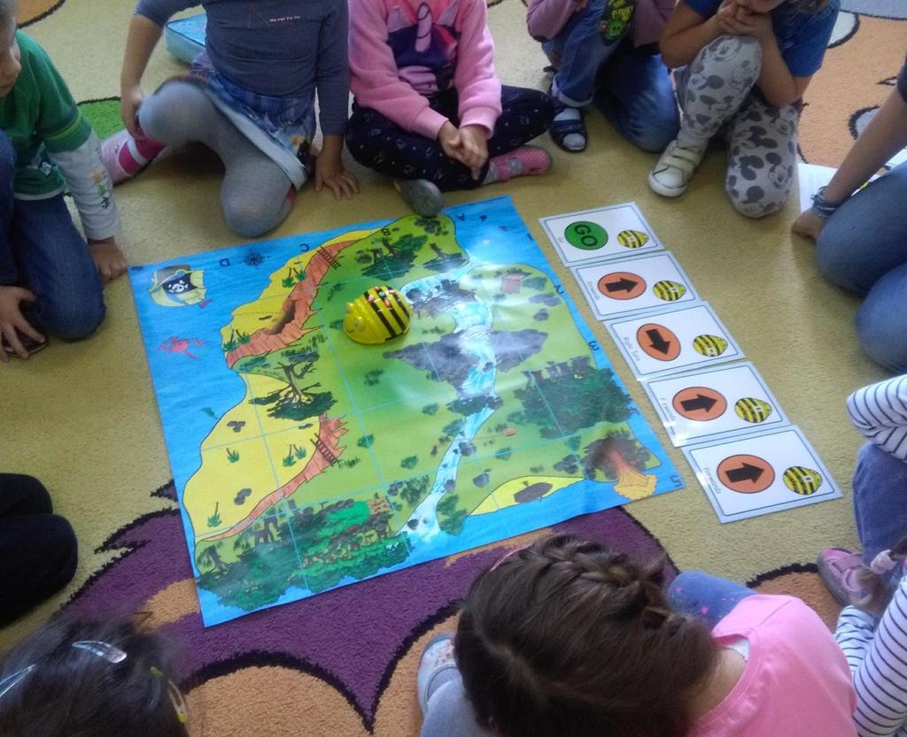 BEEBOT IN KINDERGARTEN Jagódki: poznawały słówka/komendy w języku angielskim: