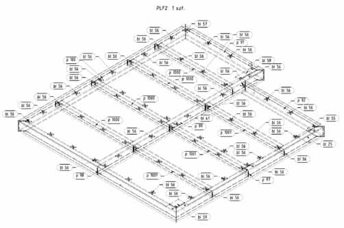 Montaż próbny konstrukcji stalowej klatki schodwej Z uwagi na sprawdzanie dokumentacji 3D włącznie z analizą konfliktów i ich eliminacją na tym etapie, a także zastosowaną technologią wykonania