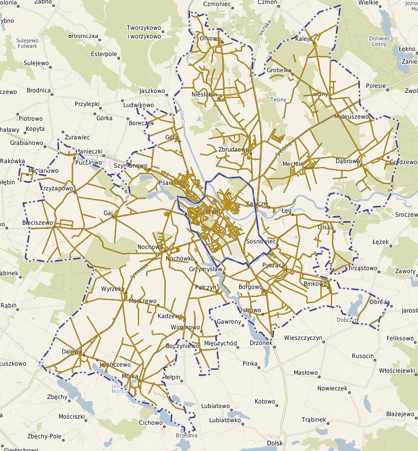 Rysunek 2. Gmina i Miasto Śrem Źródło: Opracowanie na podstawie http://srem.e-mapa.