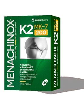 Witamina K2 (MK-7) pomaga w utrzymaniu zdrowych kości. Przyczynia się również do prawidłowego krzepnięcia krwi.