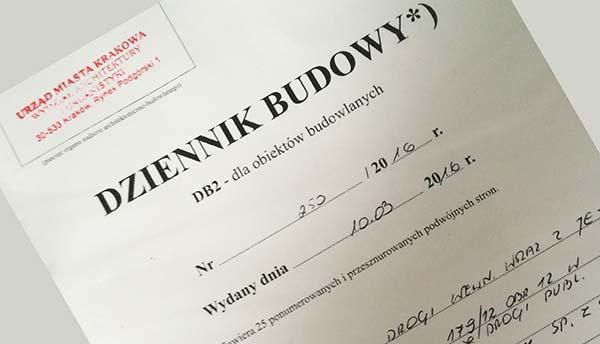 Dokumentacja architektoniczno-budowlana 1. Pozwolenie na budowę wraz z projektem budowalnym. 2. Dziennik budowy. 3. Dokumentacja odbiorowa. 63.