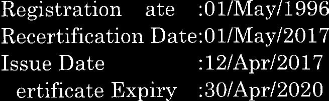 Certificate and not to the approval The validity of equipment/systems date relates to the installed. Type Examination  Certificate and not to the approval of equipment/systems installed.