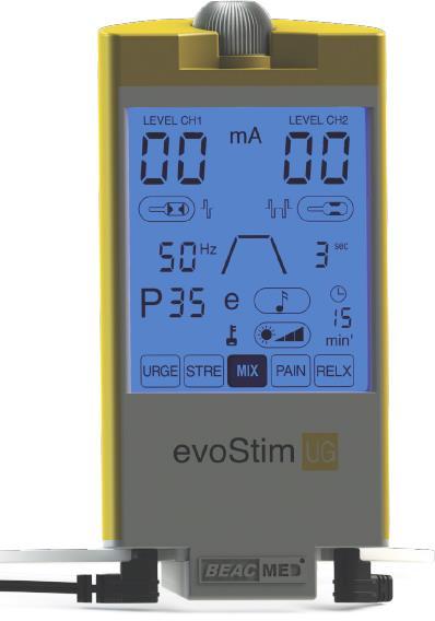 - 1 - Elektrostymulator Dwukanałowe urządzenie do elektrostymulacji mięśni dna miednicy