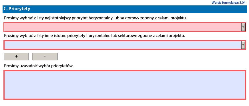 PRIORYTETY Akcja 2. Partnerstwa strategiczne na rzecz edukacji dorosłych Priorytety - Należy wybrać co najmniej jeden priorytet dla danego sektora lub jeden priorytet horyzontalny.
