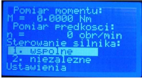 Ekran wyświetlacza po włączeniu zasilania powinien wyglądać następująco: Rys. 11 Ekran początkowy Wszelkich zmian ustawień oraz sterowania użytkownik dokonuje przy pomocy klawiatury: Rys.