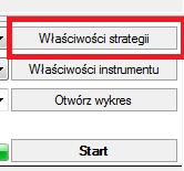 W celu uruchomienia panelu testowego strategii należy kliknąć prawym przyciskiem myszy na wykresie i wybrać opcję: Strategie -> Tester strategii (można również użyć skrótu klawiszowego F6).