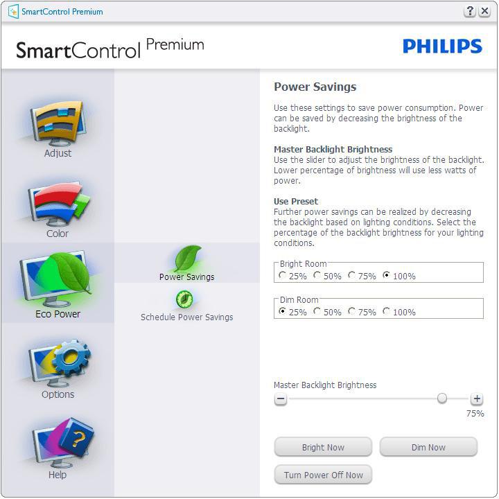 Po ustawieniu Rozrywka, włączane są funkcje SmartContrast i SmartResponse.