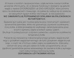 w górnej komorze kotła Pozostawienie Regulatora w trybie pracy ręcznej