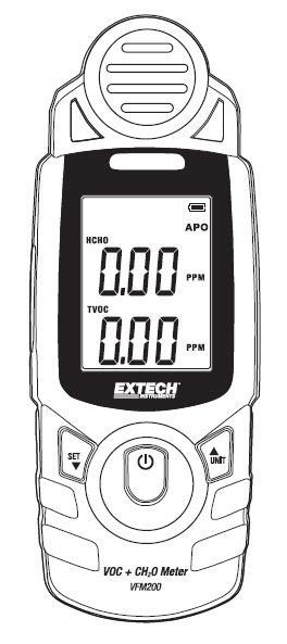 Dodatkowa instrukcja obsługi dostępna jest na stronie www.extech.com Wprowadzenie Dziękujemy za wybranie modelu Extech Instruments VFM200.