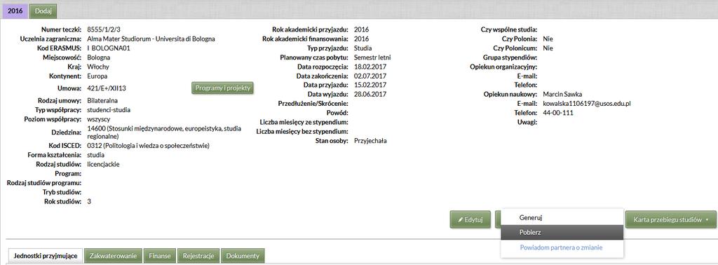 ToR generujemy, zapisujemy,