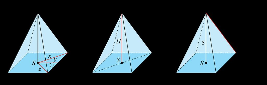 b prawidłowego trójkątnego o krawędzi podstawy 4 i wysokości 3, c prawidłowego sześciokątnego o krawędzi podstawy 2 i wysokości 9, d o wysokości 6, którego podstawą jest trapez o podstawach 2 i 4