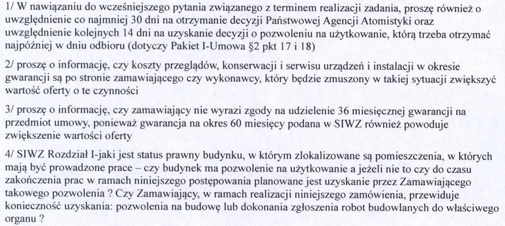 Jeżeli będzie to gwarancja 5 lat czy dotyczy również wymiany matryc, które należy wymieniać co 24